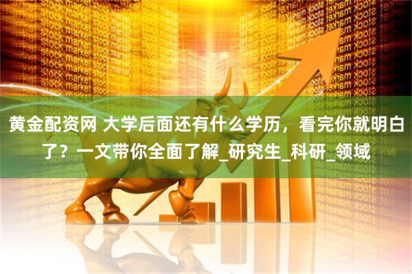 黄金配资网 大学后面还有什么学历，看完你就明白了？一文带你全面了解_研究生_科研_领域